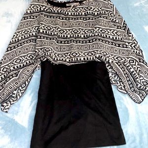 Mini Bloused dress with skirt attached